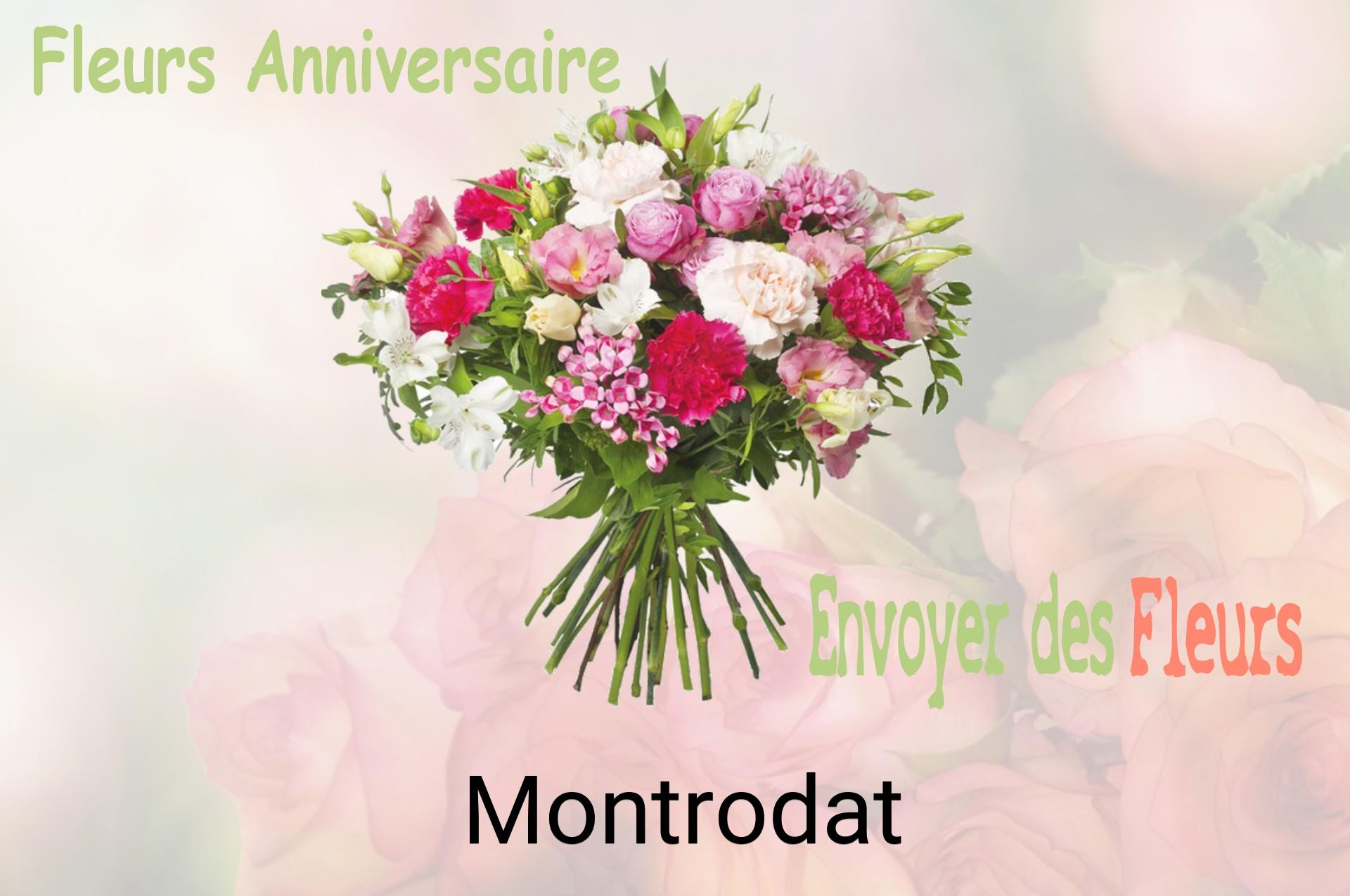 Bouquet de fleurs d’anniversaire livré à Montrodat
